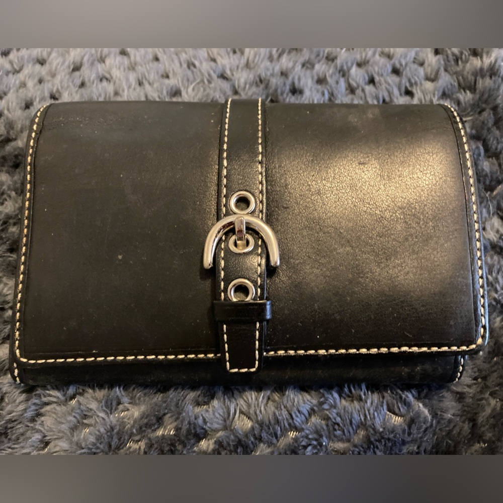 Black Leather Coach wallet